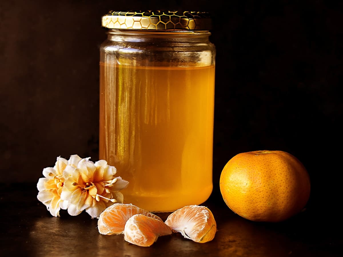 Pure golden honey - natural herbal wellness